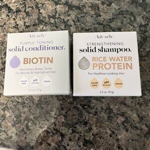 Kitsch Purple Toning Conditioner & Rice Water Protein BAR Shampoo